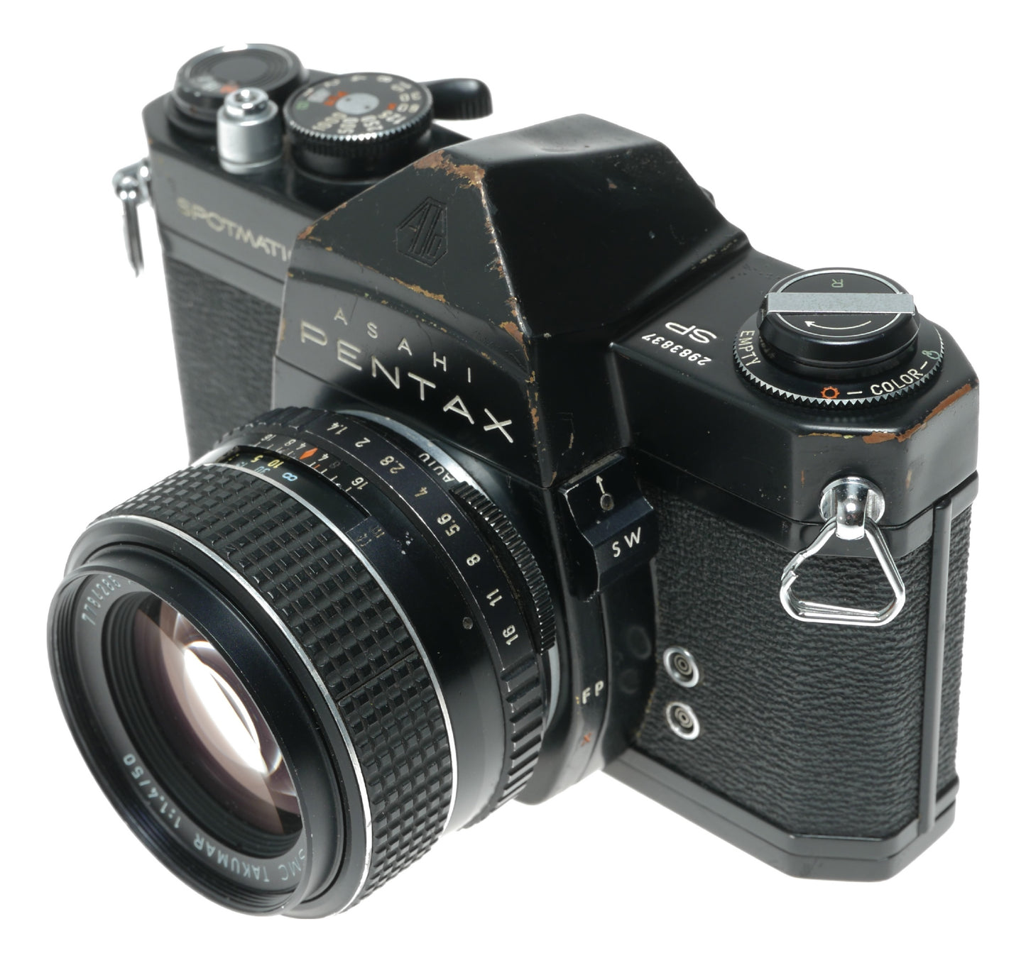Asahi Pentax Spotmatic Vintage SLR Camera with SMC Takumar 1:1.4/50mm Lens - View 3