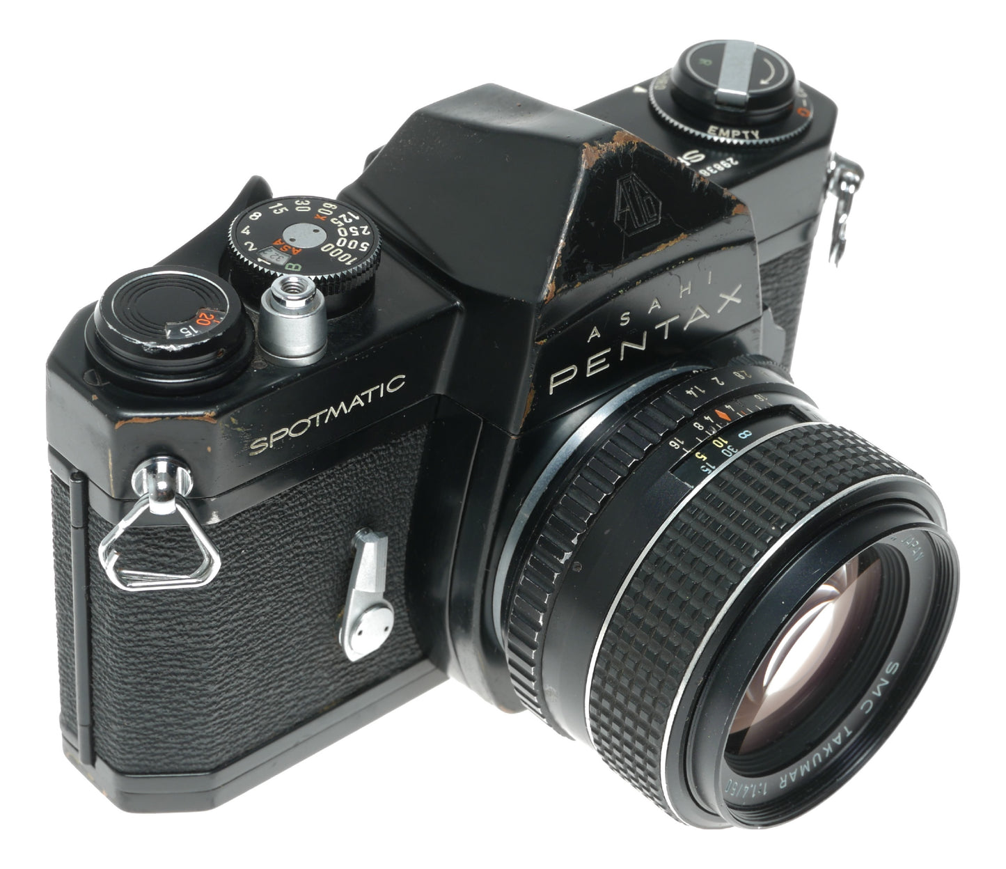 Asahi Pentax Spotmatic Vintage SLR Camera with SMC Takumar 1:1.4/50mm Lens - View 4