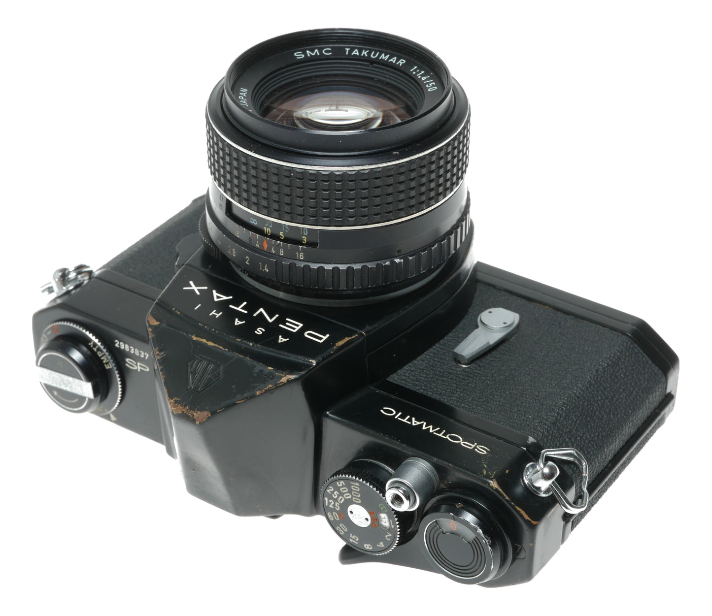 Asahi Pentax Spotmatic Vintage SLR Camera with SMC Takumar 1:1.4/50mm Lens - View 10