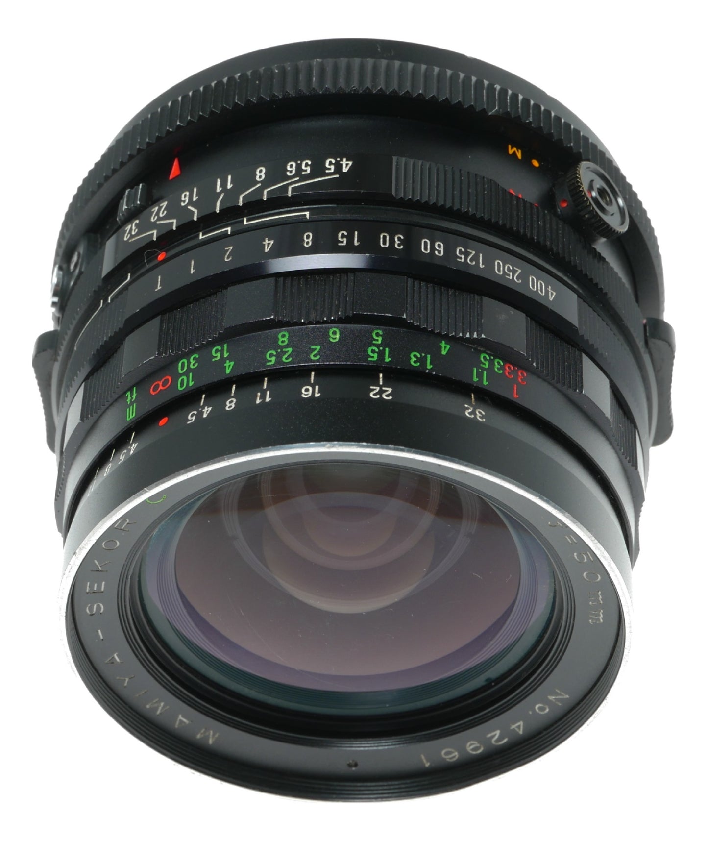 Mamiya-Sekor C 50mm f/4.5 Vintage Camera Lens - View 2