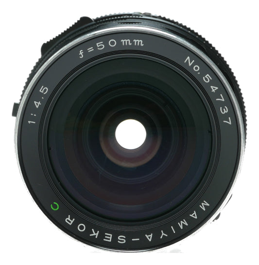 Mamiya-Sekor 50mm f/4.5 Vintage Camera Lens - View 2