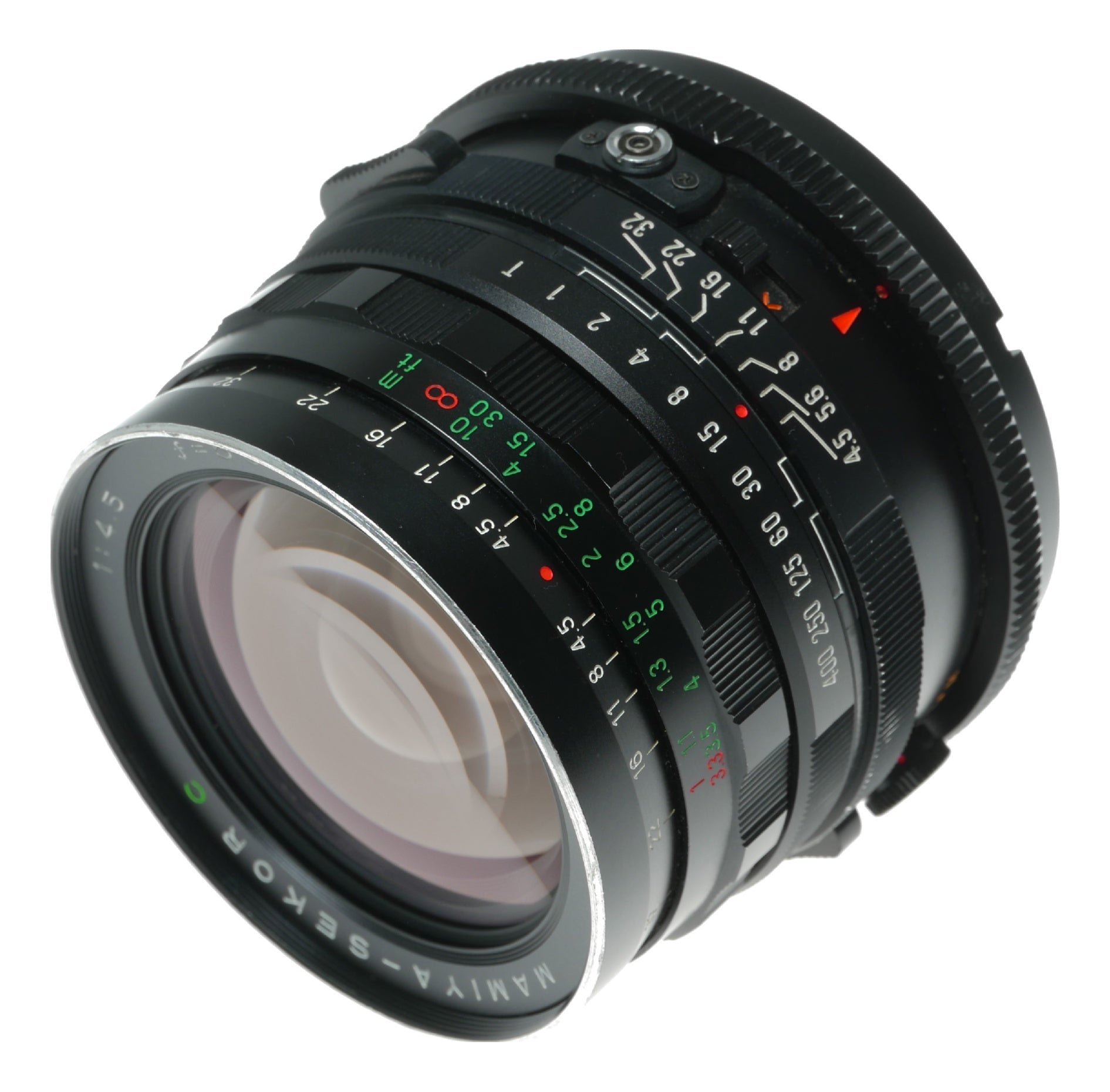 Mamiya-Sekor 50mm f/4.5 Vintage Camera Lens - View 3