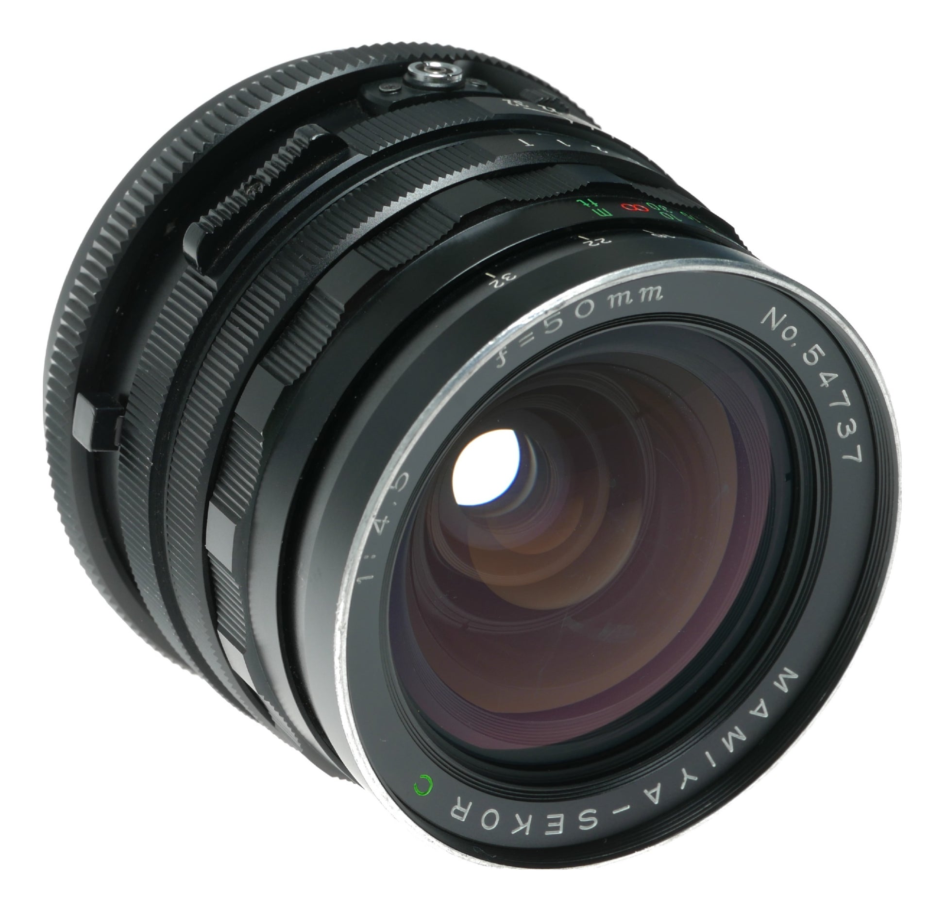 Mamiya-Sekor 50mm f/4.5 Vintage Camera Lens - View 4