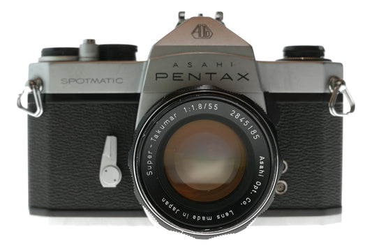 Asahi Pentax Spotmatic Vintage SLR Camera with Super-Takumar 1:1.8/55mm Lens