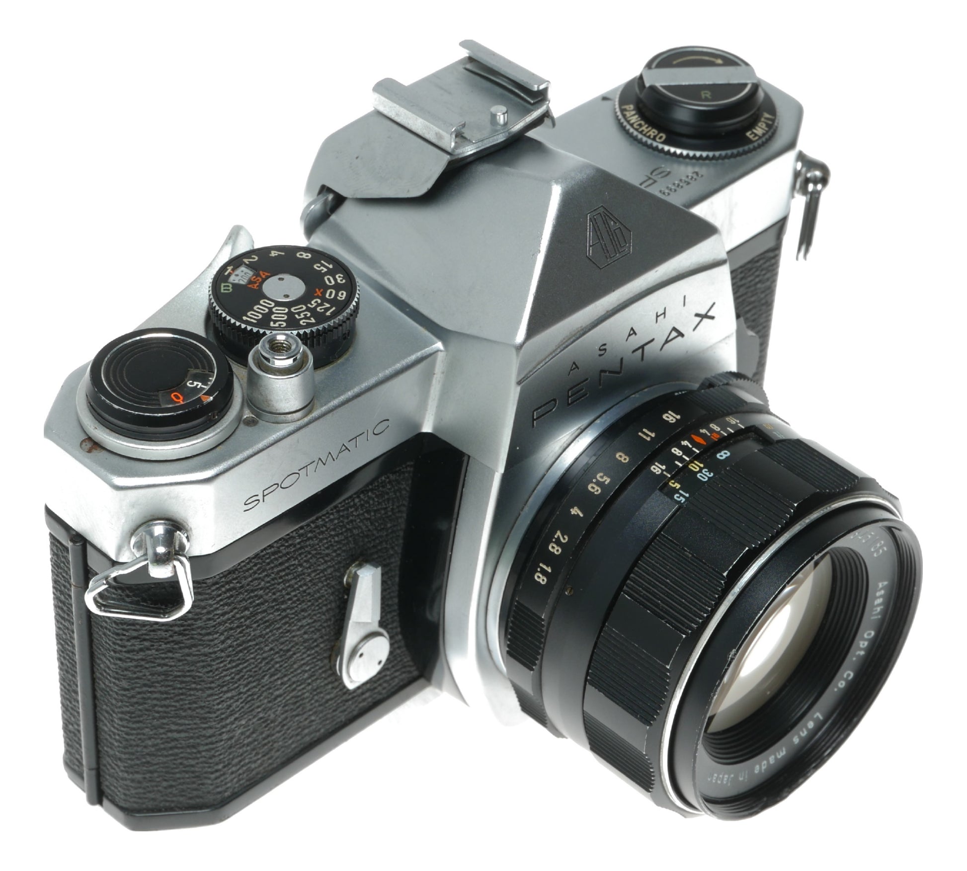 Asahi Pentax Spotmatic Vintage SLR Camera with Super-Takumar 1:1.8/55mm Lens - View 2