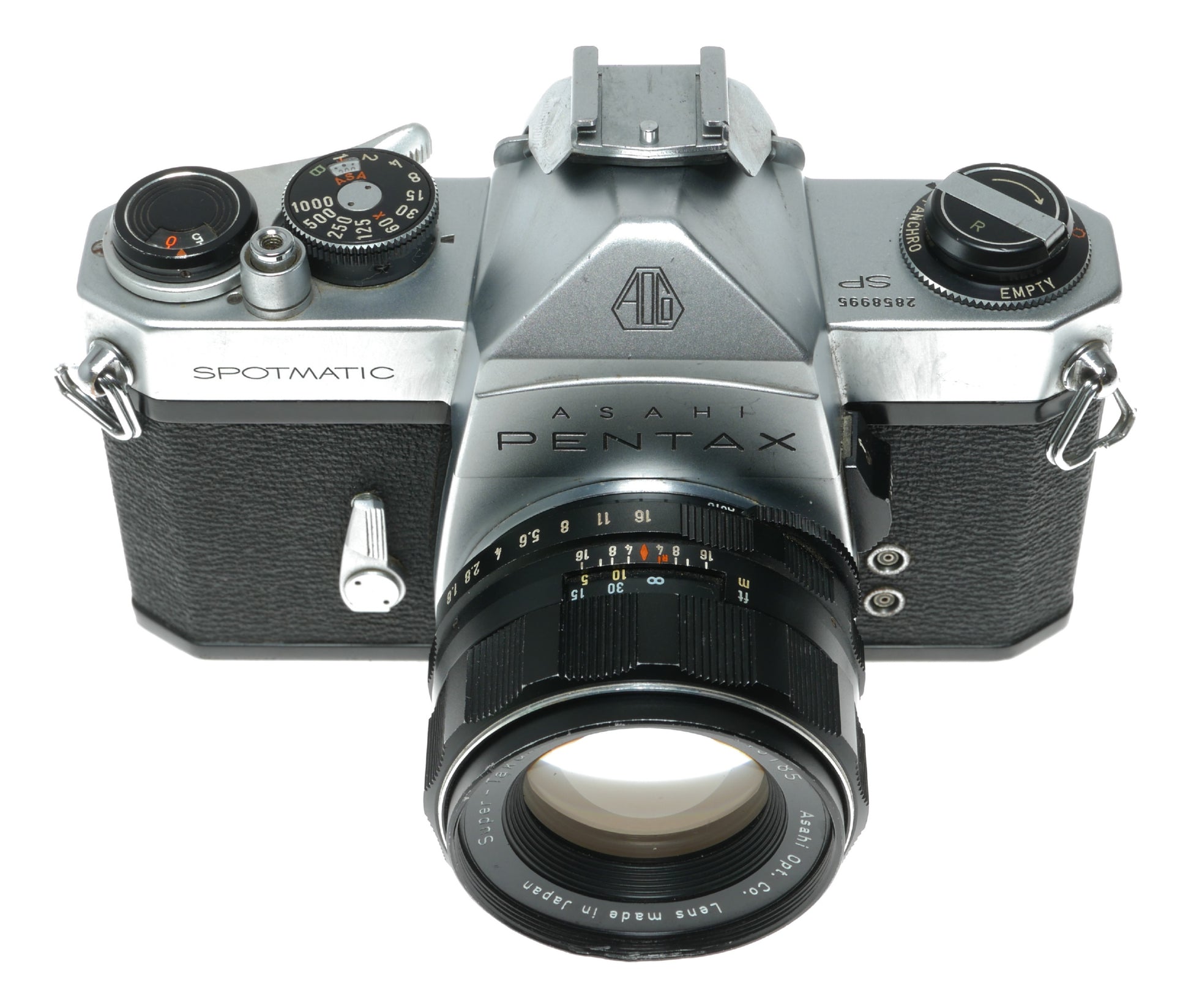 Asahi Pentax Spotmatic Vintage SLR Camera with Super-Takumar 1:1.8/55mm Lens - View 3