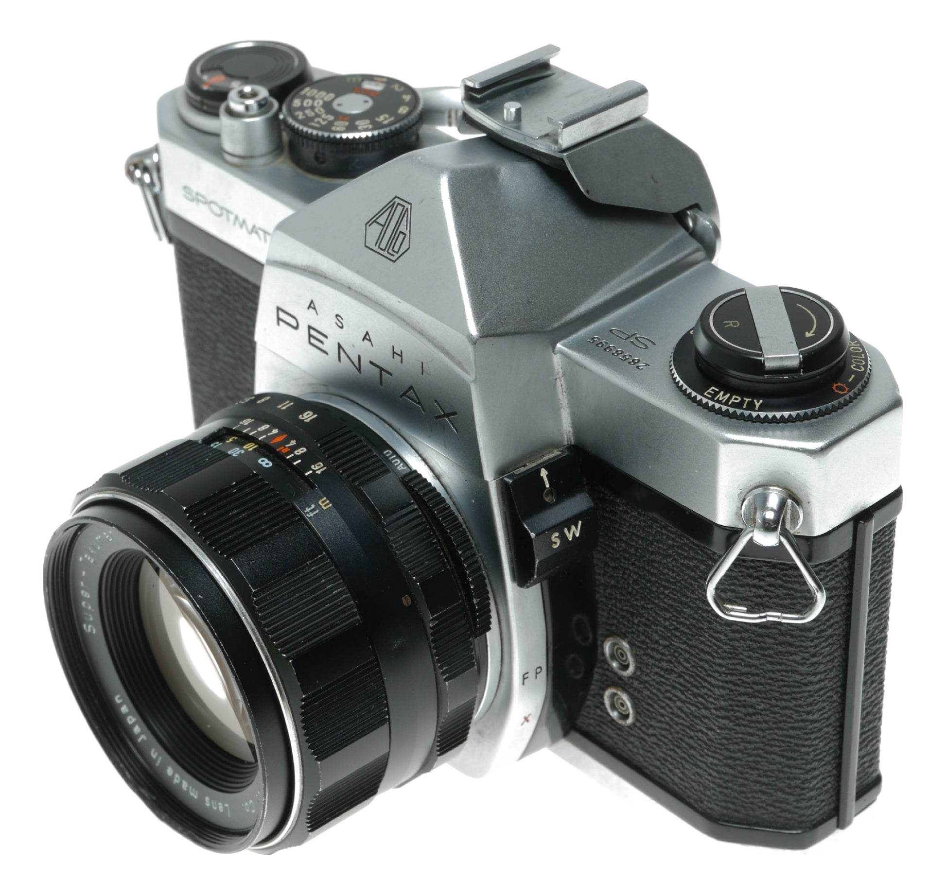 Asahi Pentax Spotmatic Vintage SLR Camera with Super-Takumar 1:1.8/55mm Lens - View 4