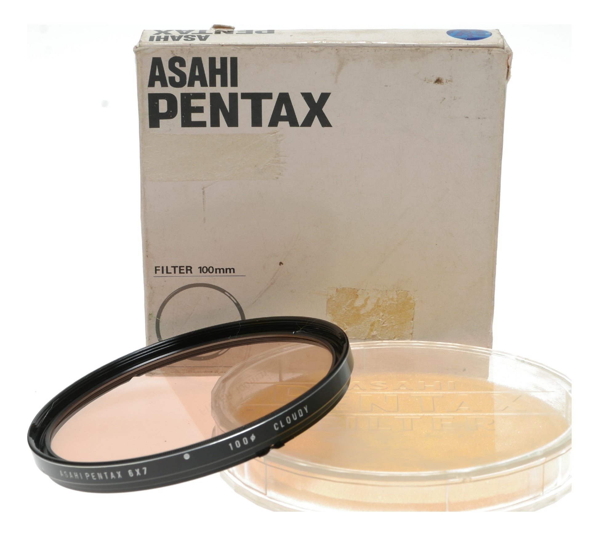 Asahi Pentax 6x7 Medium Format Film Camera with 100mm Filter, Cloudy Setting, Made in Japan