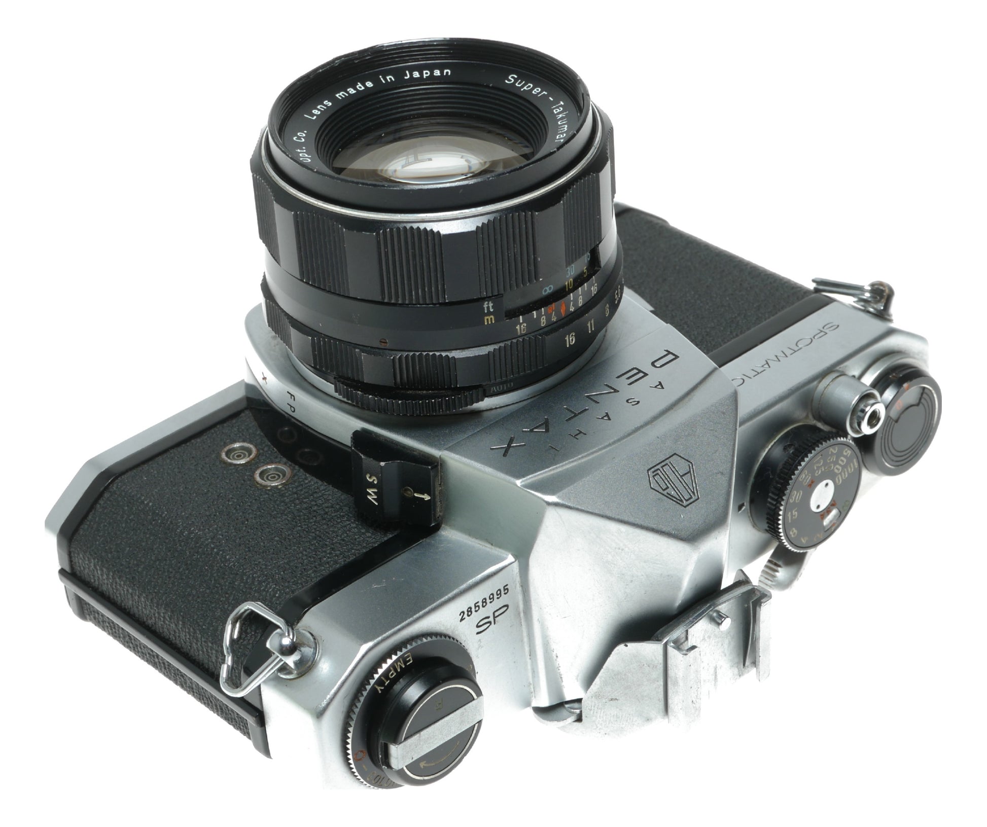 Asahi Pentax Spotmatic Vintage SLR Camera with Super-Takumar 1:1.8/55mm Lens - View 11