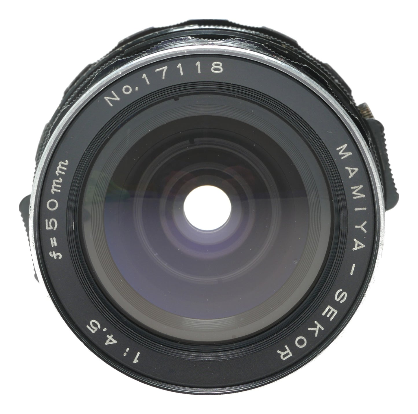 Mamiya-Sekor 50mm f/4.5 Vintage Camera Lens Made in Japan - View 2