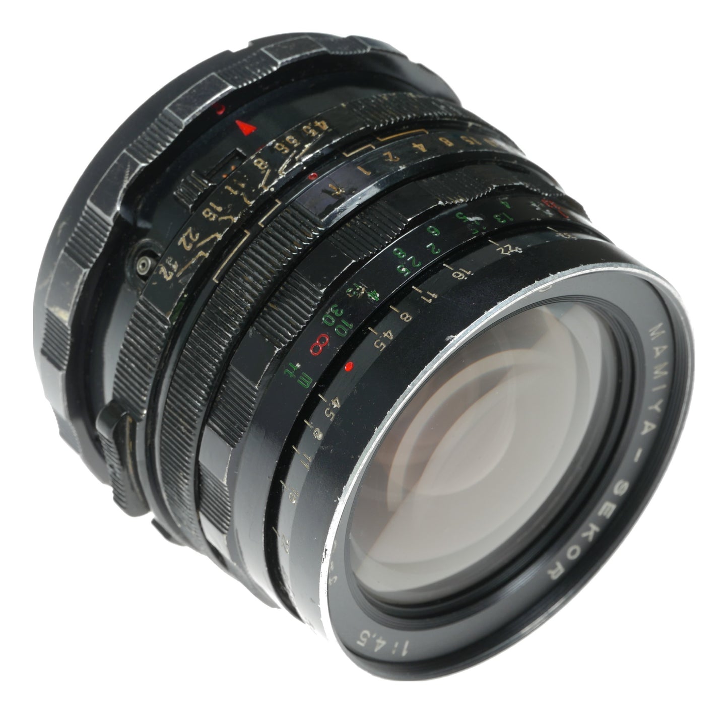 Mamiya-Sekor 50mm f/4.5 Vintage Camera Lens Made in Japan - View 5