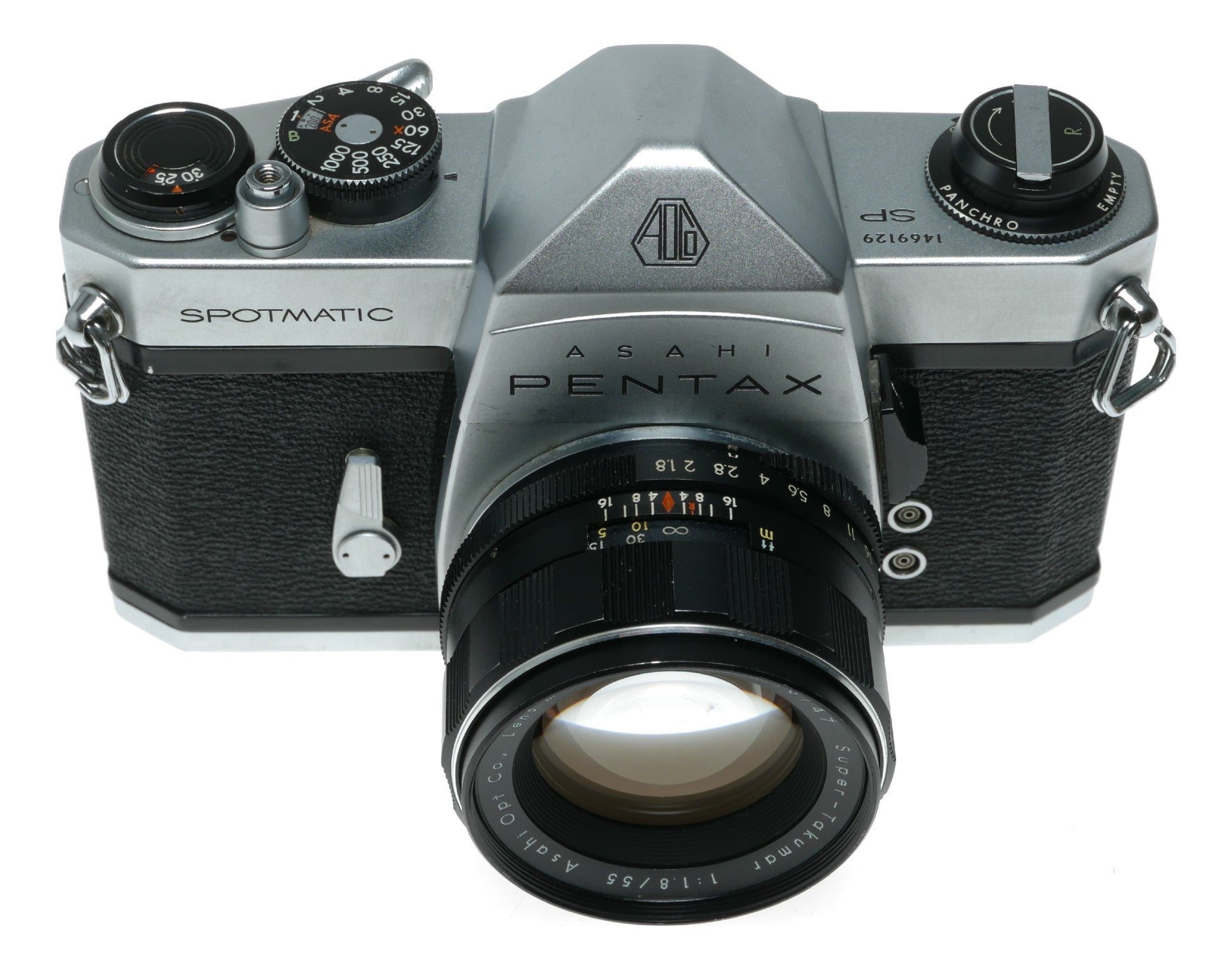 Asahi Pentax Spotmatic Vintage SLR Camera with Super-Takumar 1:1.8/55mm Lens - View 3