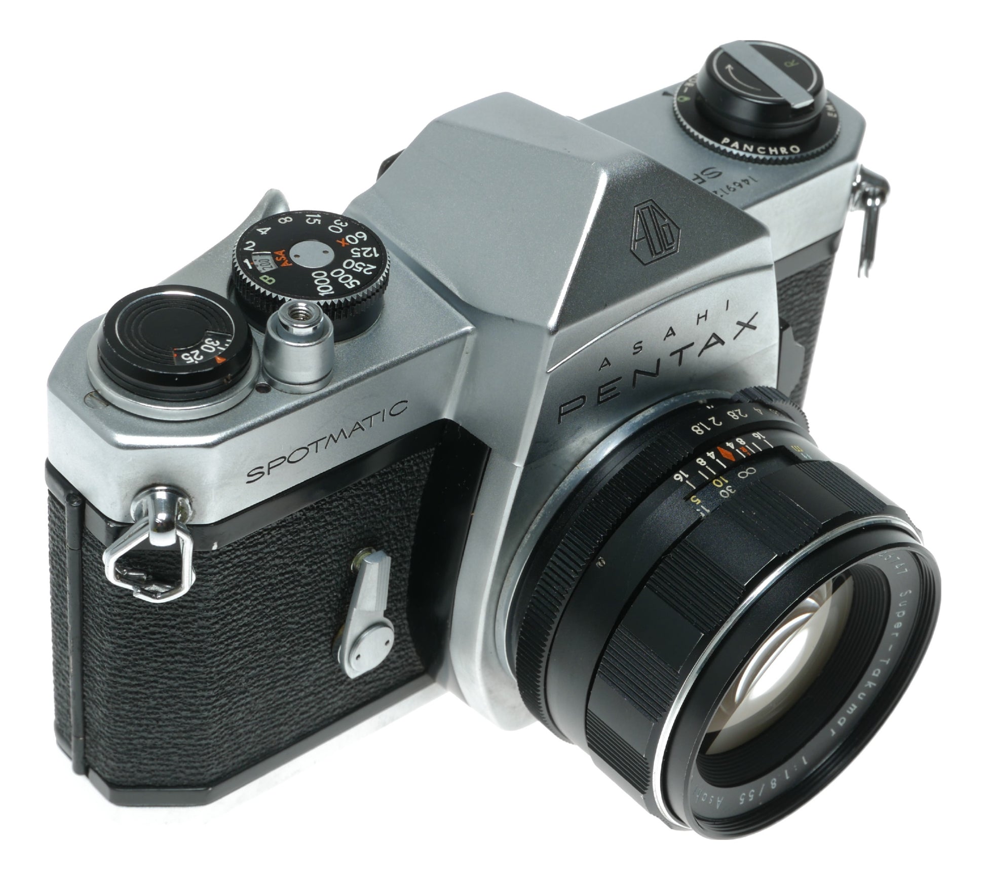 Asahi Pentax Spotmatic Vintage SLR Camera with Super-Takumar 1:1.8/55mm Lens - View 4