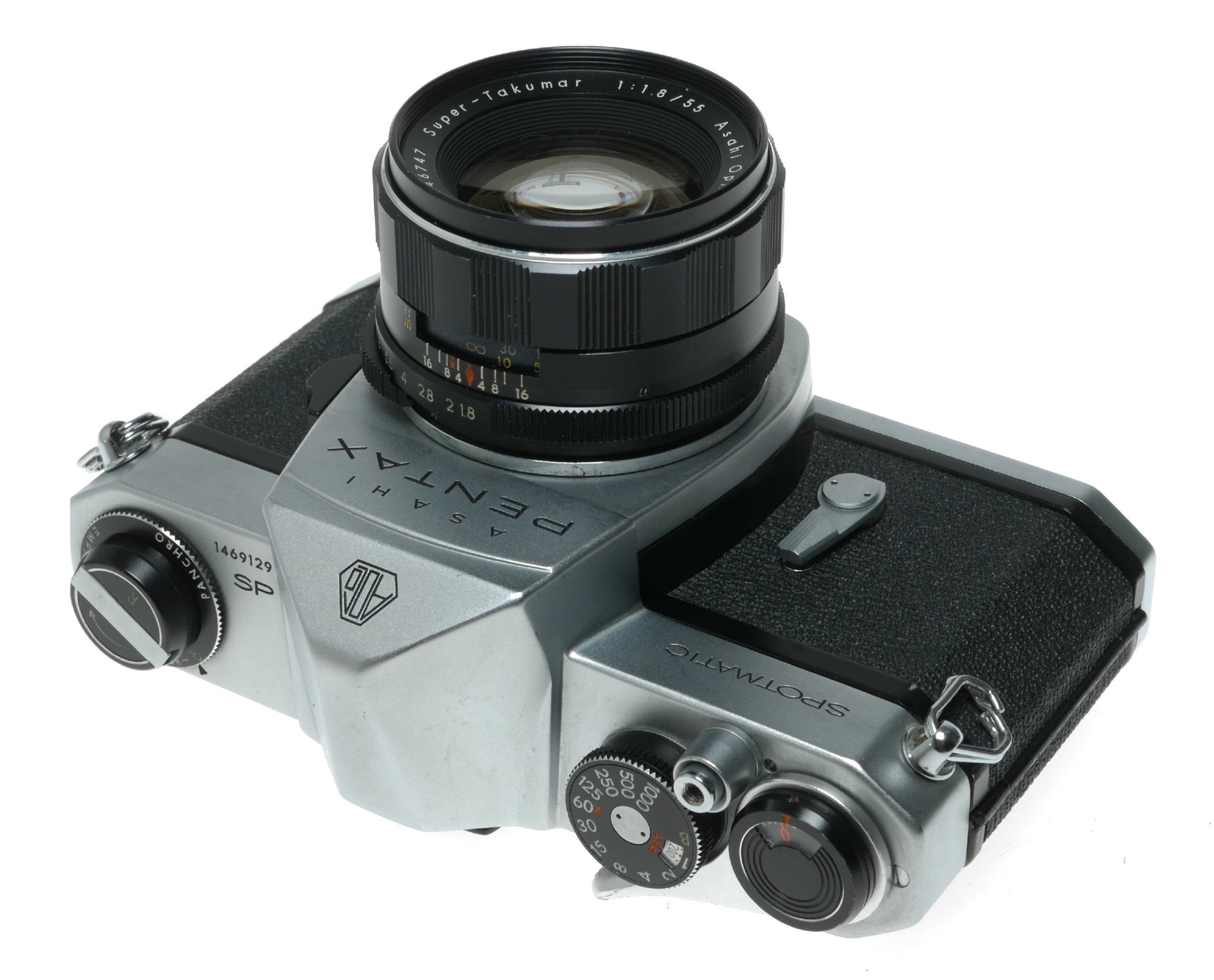 Asahi Pentax Spotmatic Vintage SLR Camera with Super-Takumar 1:1.8/55mm Lens - View 9