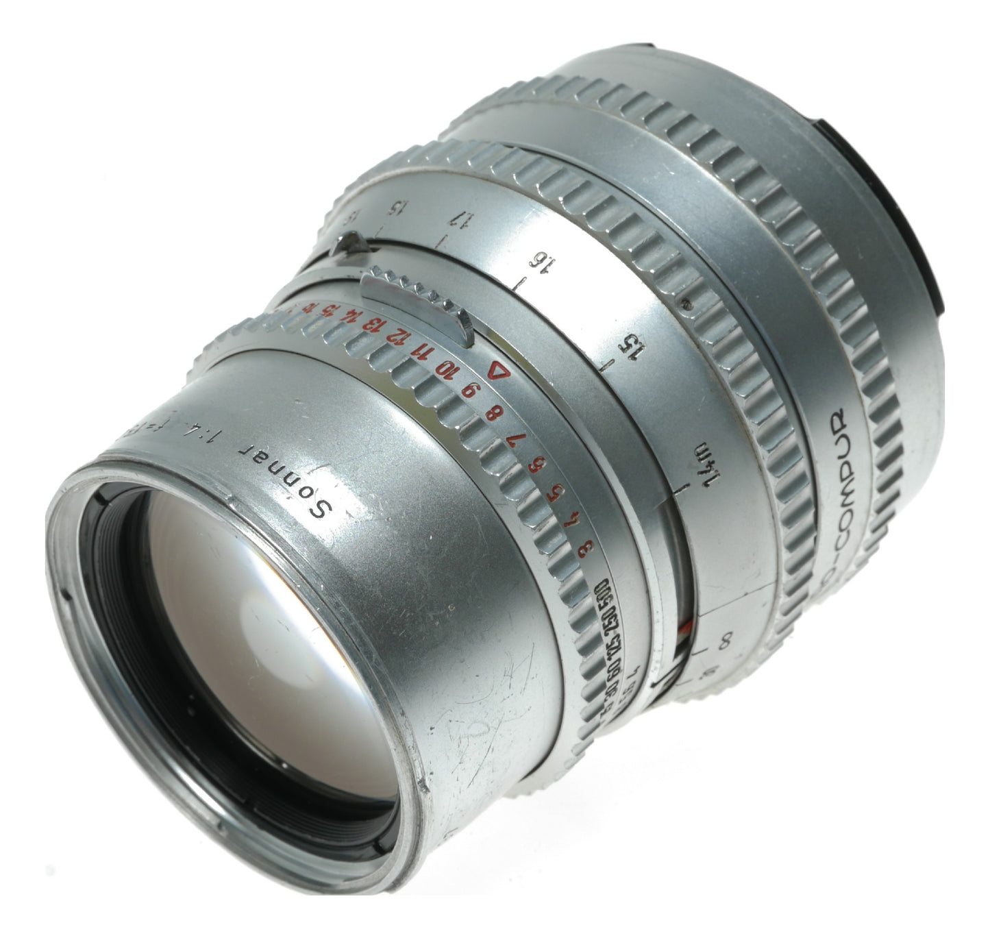 Carl Zeiss Sonnar 150mm f/4 Vintage Camera Lens with Synchro-Compur Shutter - View 2