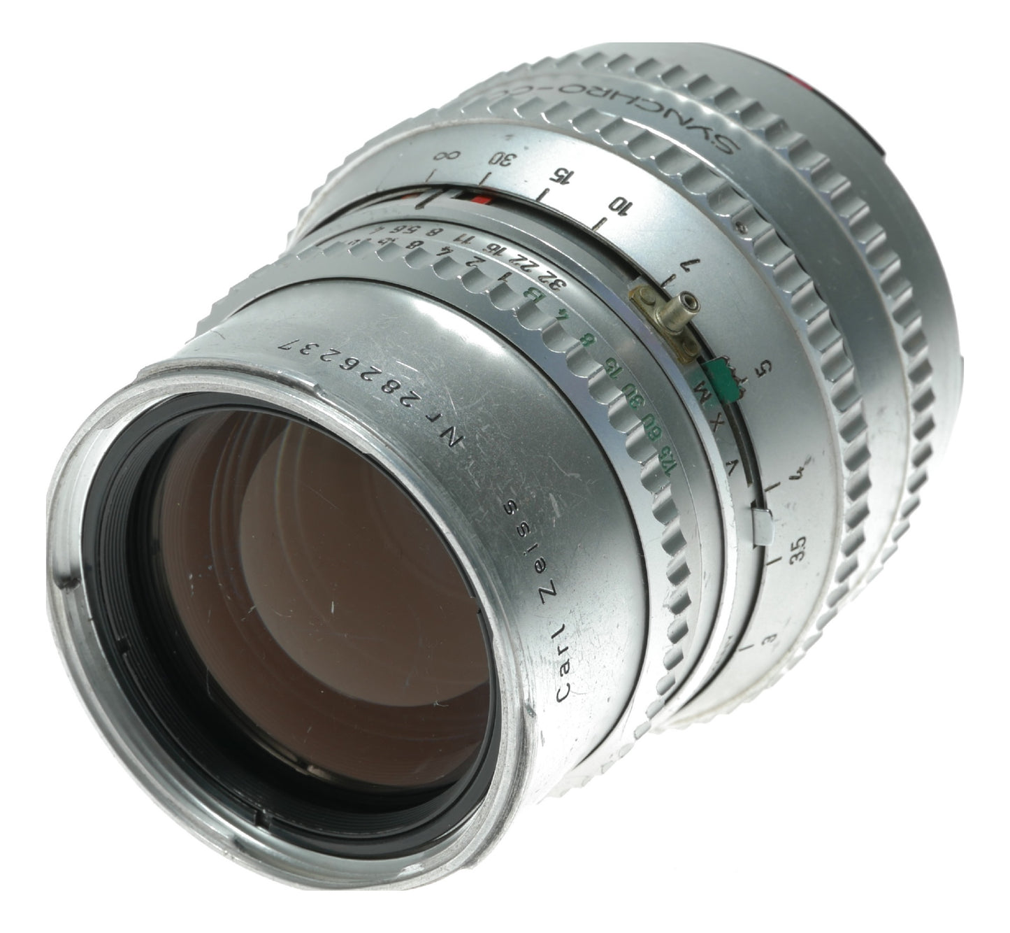 Carl Zeiss Sonnar 150mm f/4 Vintage Camera Lens with Synchro-Compur Shutter - View 5
