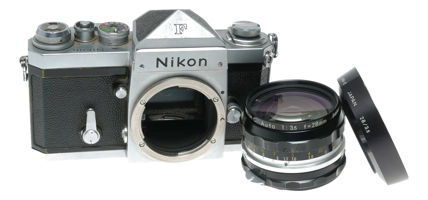 Nikon Nikkor-H.C Auto 28mm f/3.5 Vintage Lens with HN-2 Hood - View 9