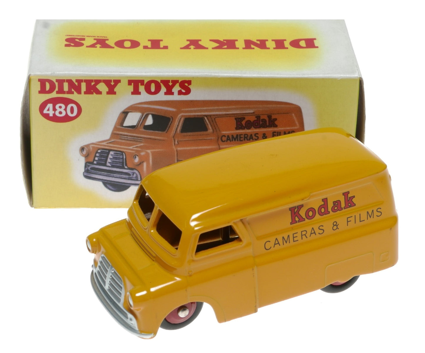 Dinky Toys 480 Bedford 10 cwt Van 'Kodak' Vintage Toy Camera Model