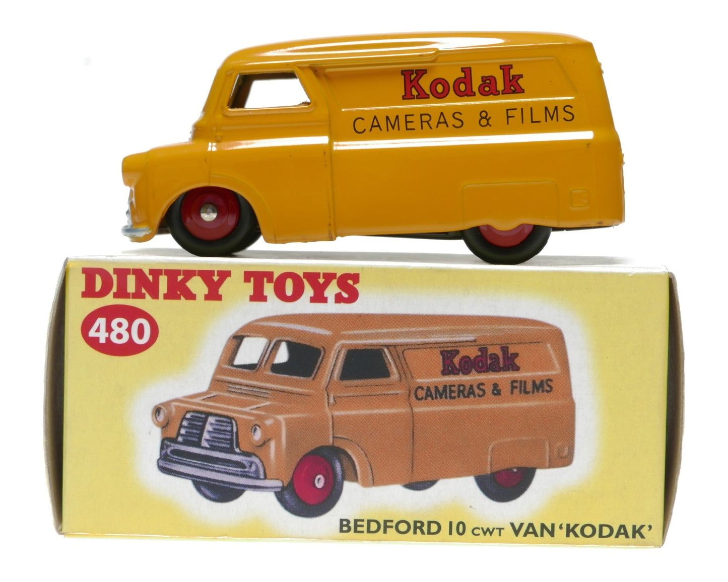 Dinky Toys 480 Bedford 10 cwt Van 'Kodak' Vintage Toy Camera Model - View 7