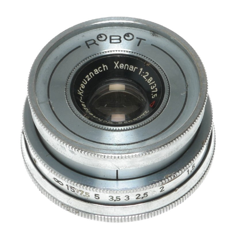 Schneider-Kreuznach Xenar 1:2.8/37.5 Vintage Camera Lens with Robot Mount - View 12