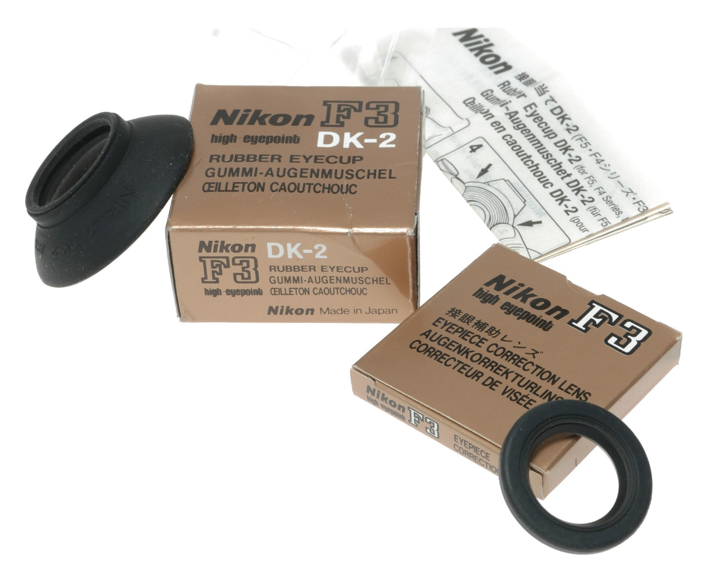 Nikon F3 DK-2 High Eyepoint Rubber Eyecup with Correction Lens
