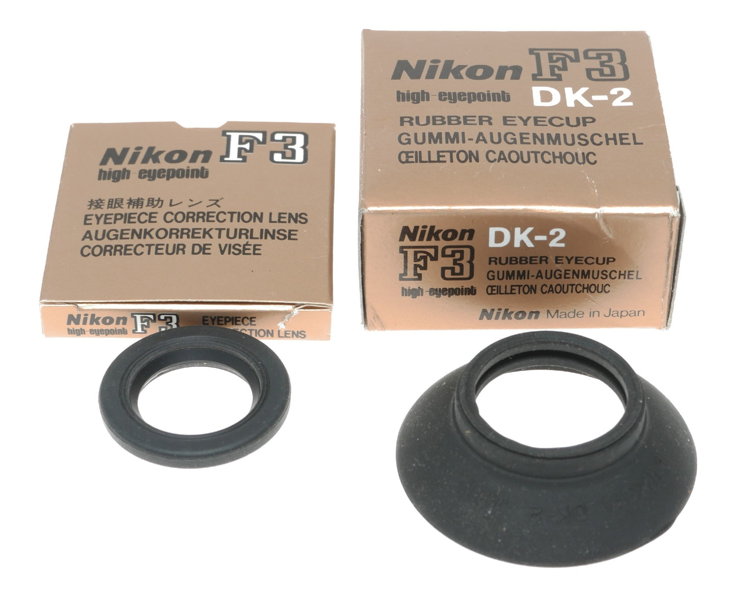 Nikon F3 DK-2 High Eyepoint Rubber Eyecup with Correction Lens - View 9