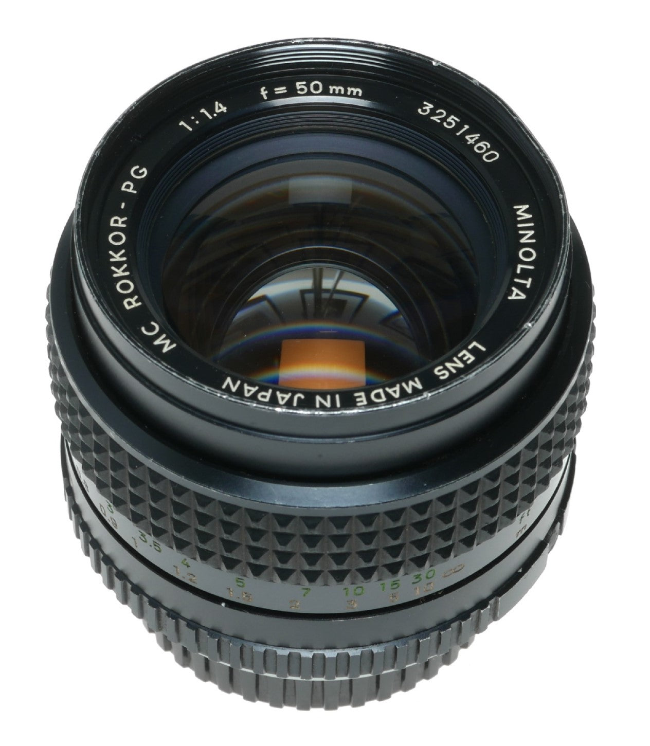 Minolta MC Rokkor-PG 50mm f/1.4 Vintage Camera Lens Made in Japan - View 11