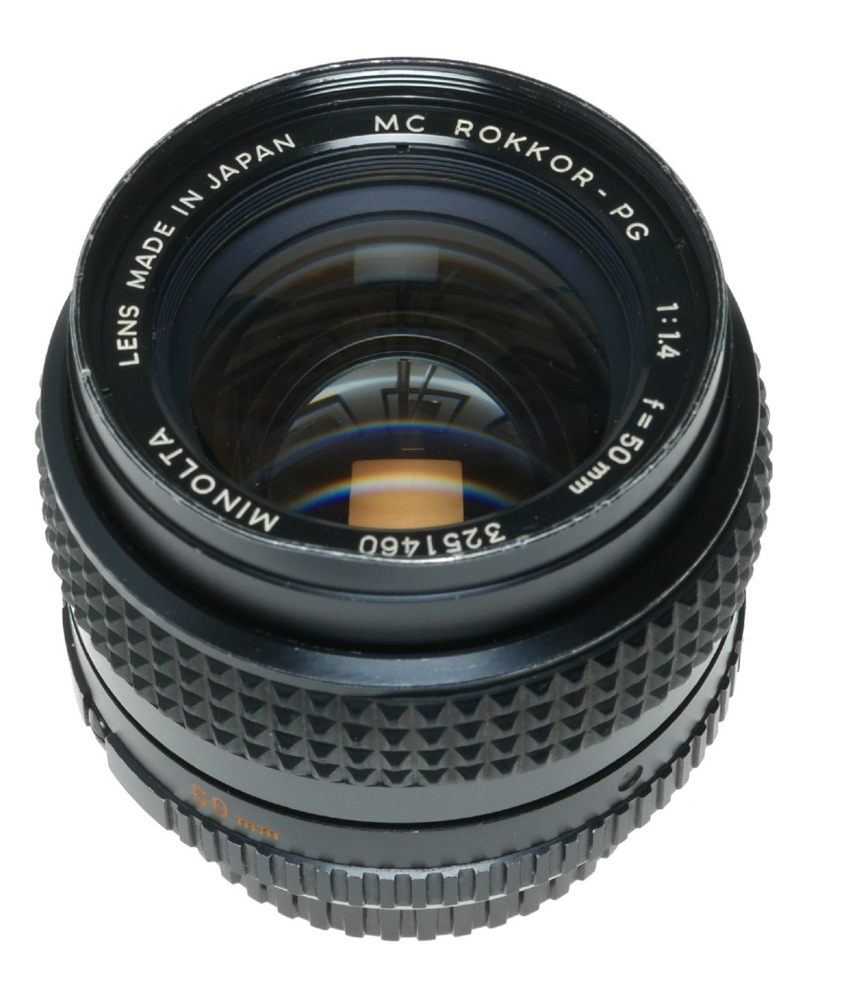 Minolta MC Rokkor-PG 50mm f/1.4 Vintage Camera Lens Made in Japan - View 12