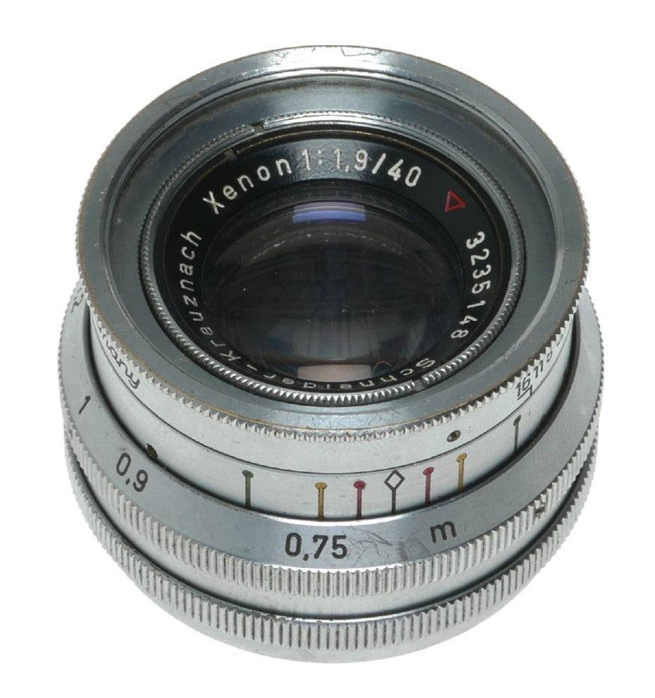 Schneider-Kreuznach Xenon 1:1.9/40mm f/1.9 Vintage Camera Lens from Germany - View 10