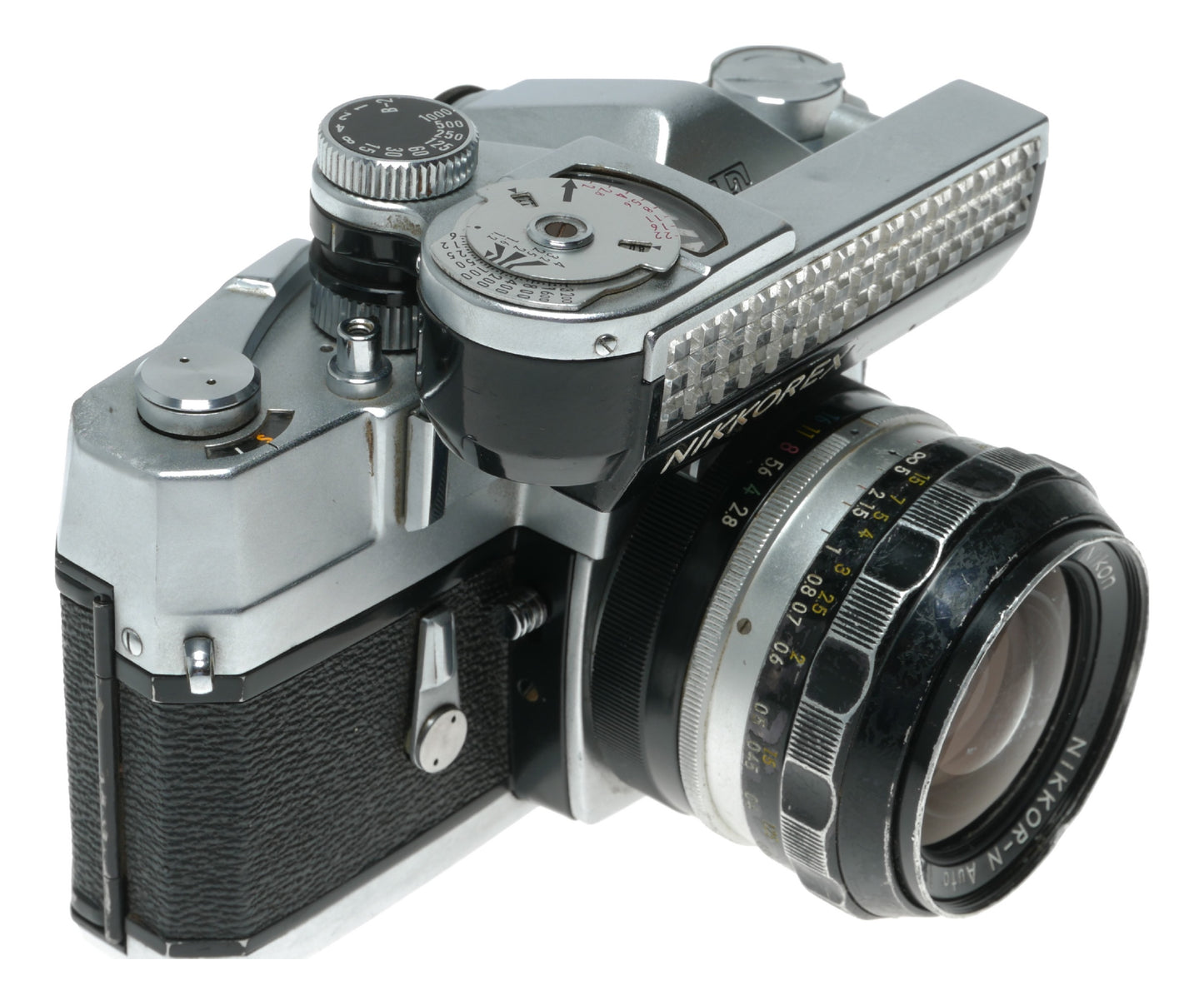 Nikon Nikkorex Vintage Film Camera with NIKKOR-N Auto 24mm f/2.8 Lens, Made in Japan - View 4