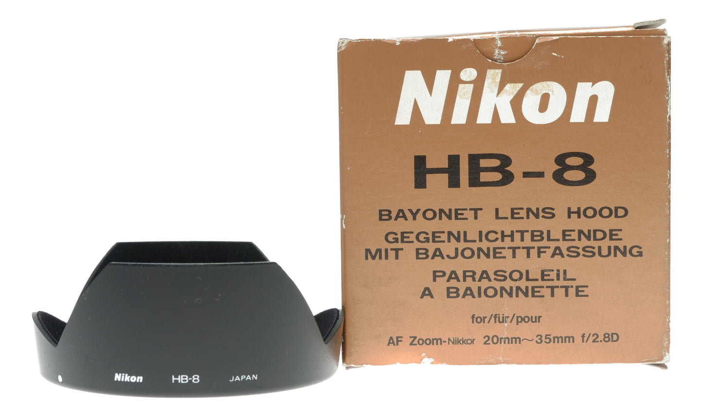 Nikon HB-8 Bayonet Lens Hood for AF Zoom-Nikkor 20mm-35mm f/2.8D Lens