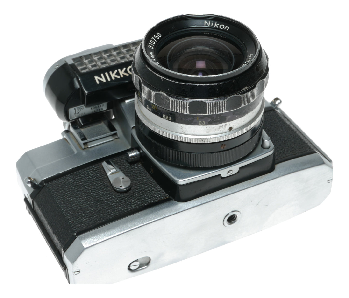 Nikon Nikkorex Vintage Film Camera with NIKKOR-N Auto 24mm f/2.8 Lens, Made in Japan - View 8
