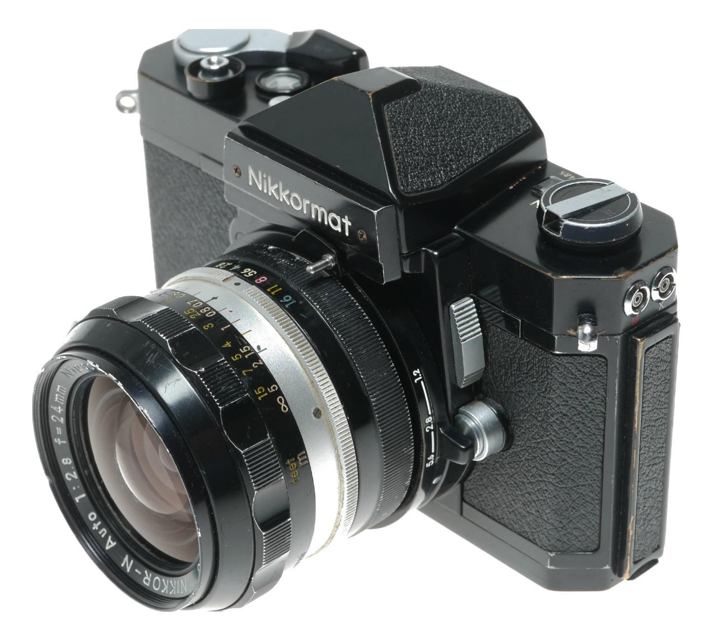 Nikkormat FT Vintage SLR Camera with Nikkor-N Auto 24mm f/2.8 Lens - View 2