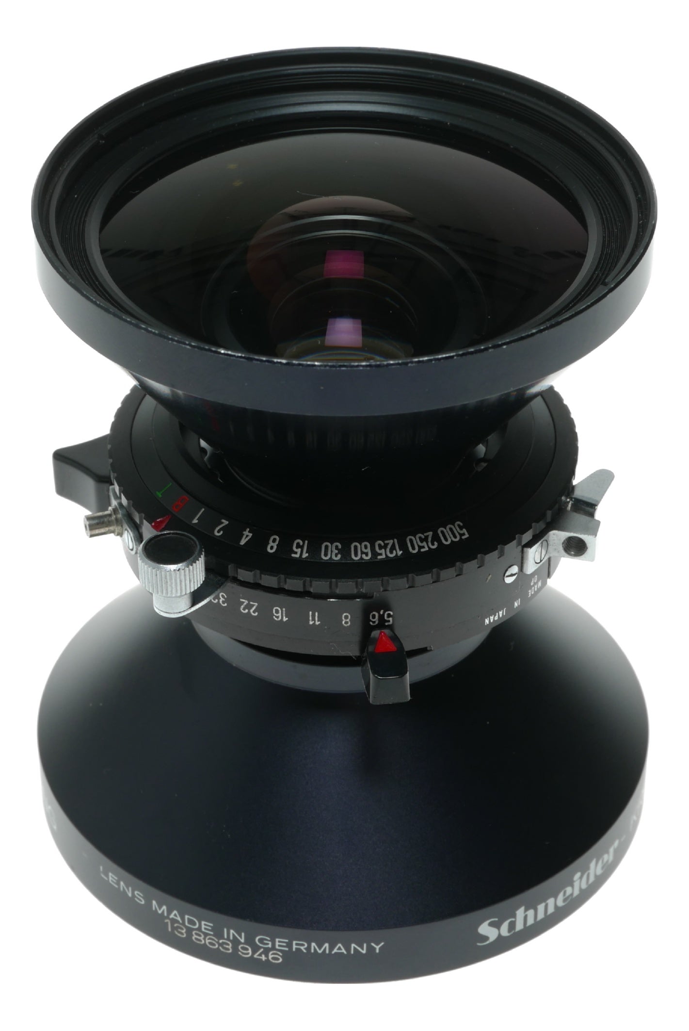 Schneider Kreuznach Super-Angulon 5.6/90mm f/5.6 Lens with Multi-Coating, Made in Germany and Japan - View 11