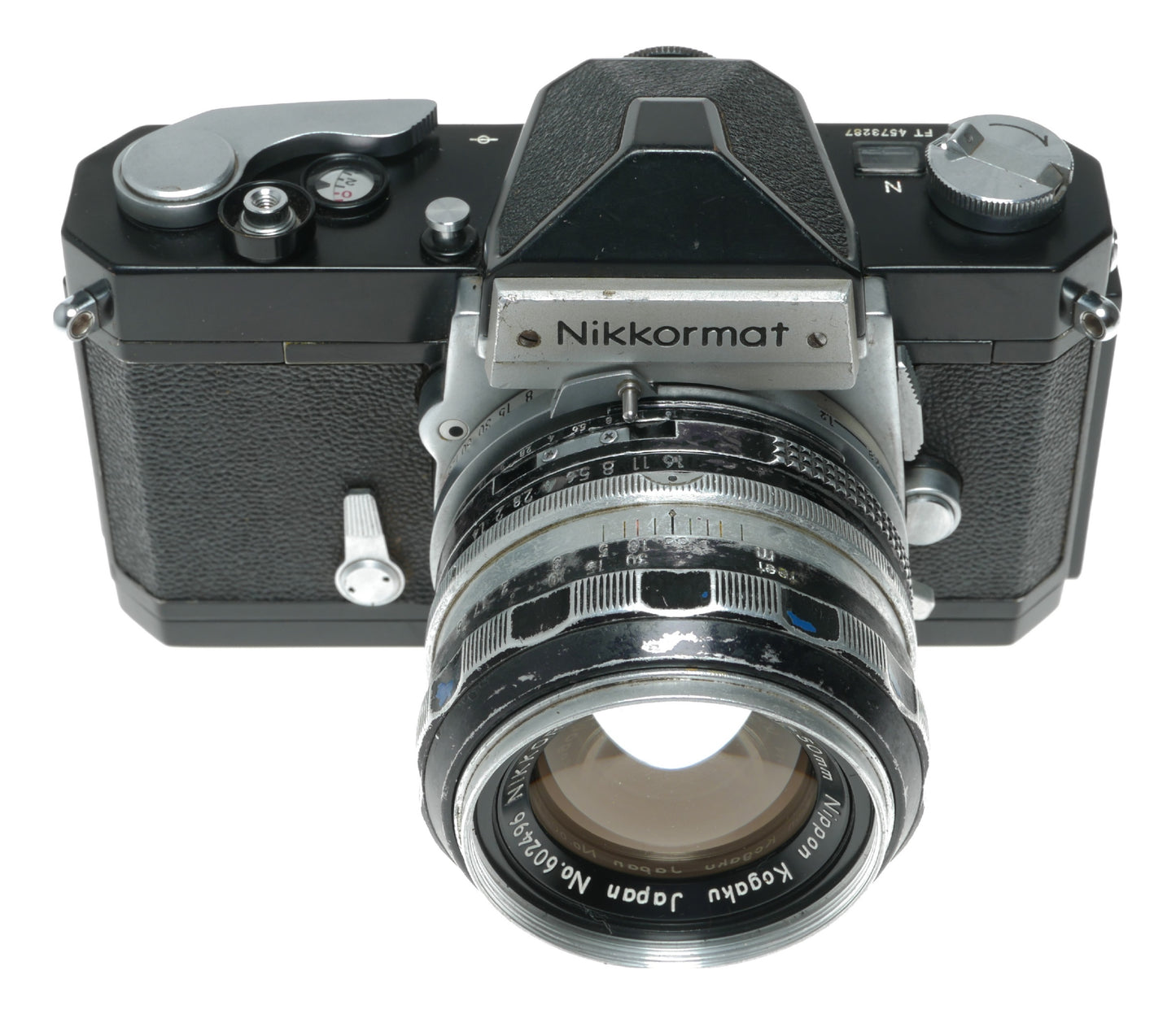 Nikkormat FT Vintage SLR Camera with Nikkor-S Auto 50mm f/1.4 Lens by Nippon Kogaku Japan - View 4