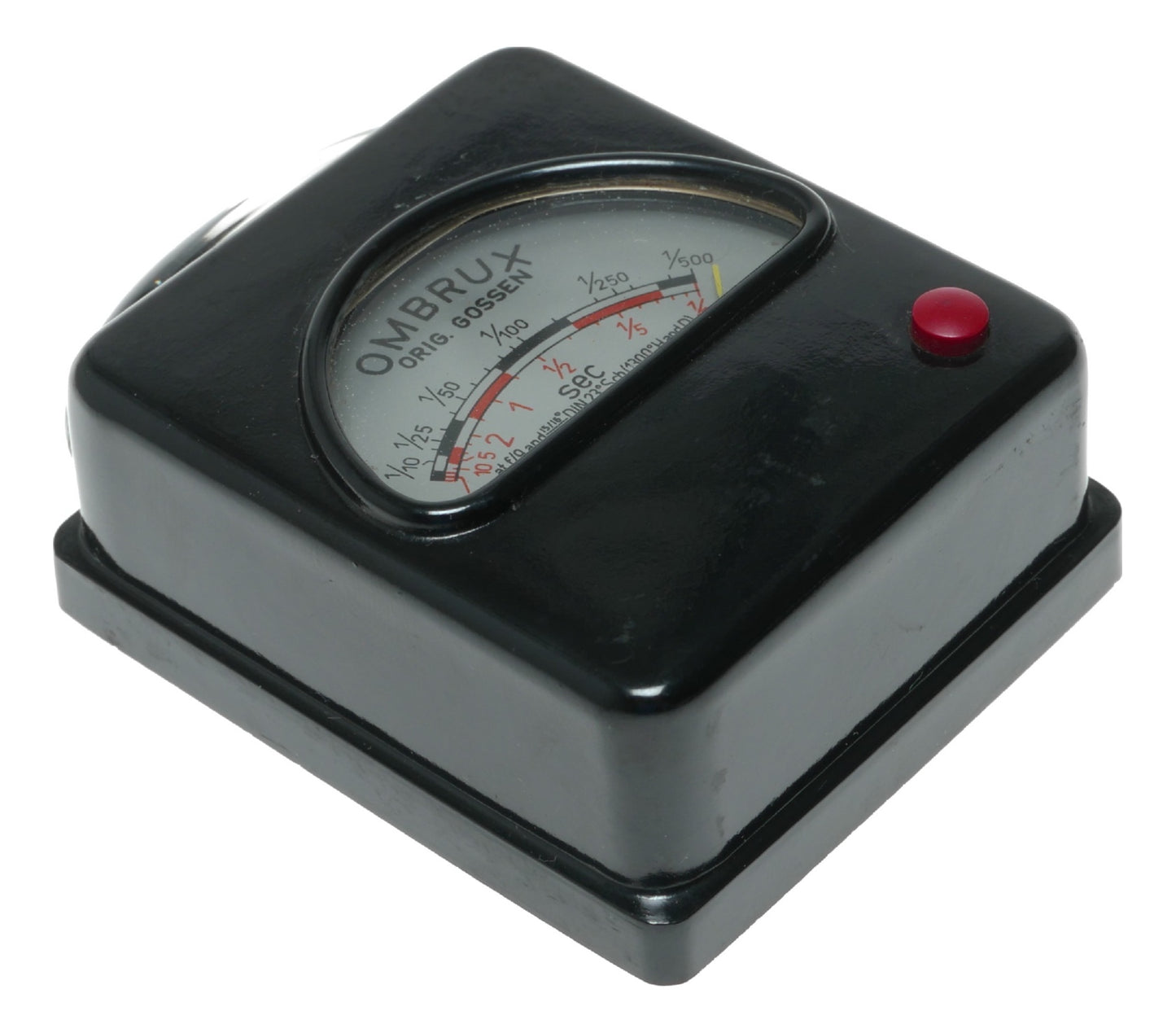 Gossen Ombrux Vintage Light Meter with Exposure Times and DIN Scale - Made in Germany - View 4