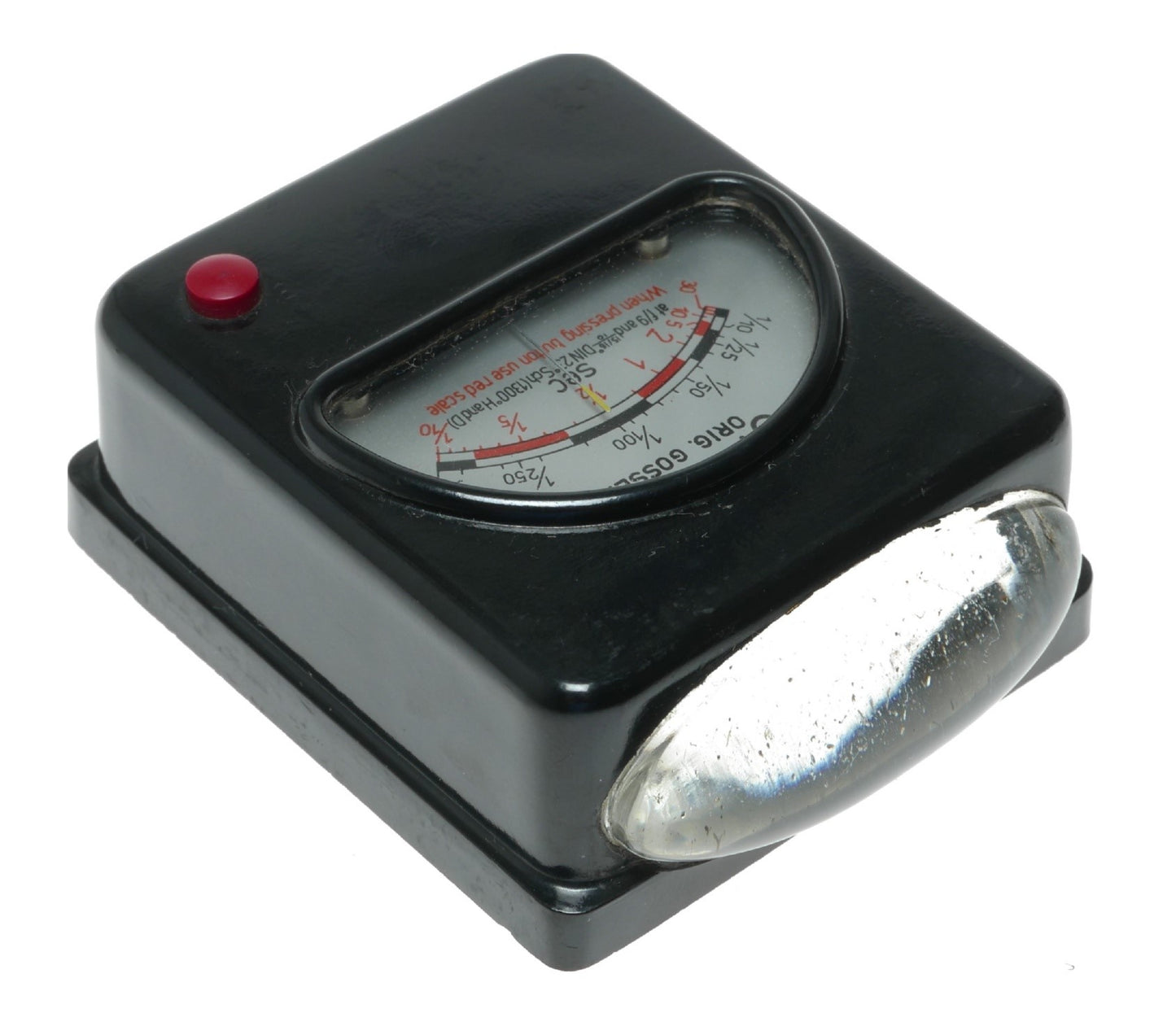 Gossen Ombrux Vintage Light Meter with Exposure Times and DIN Scale - Made in Germany - View 6
