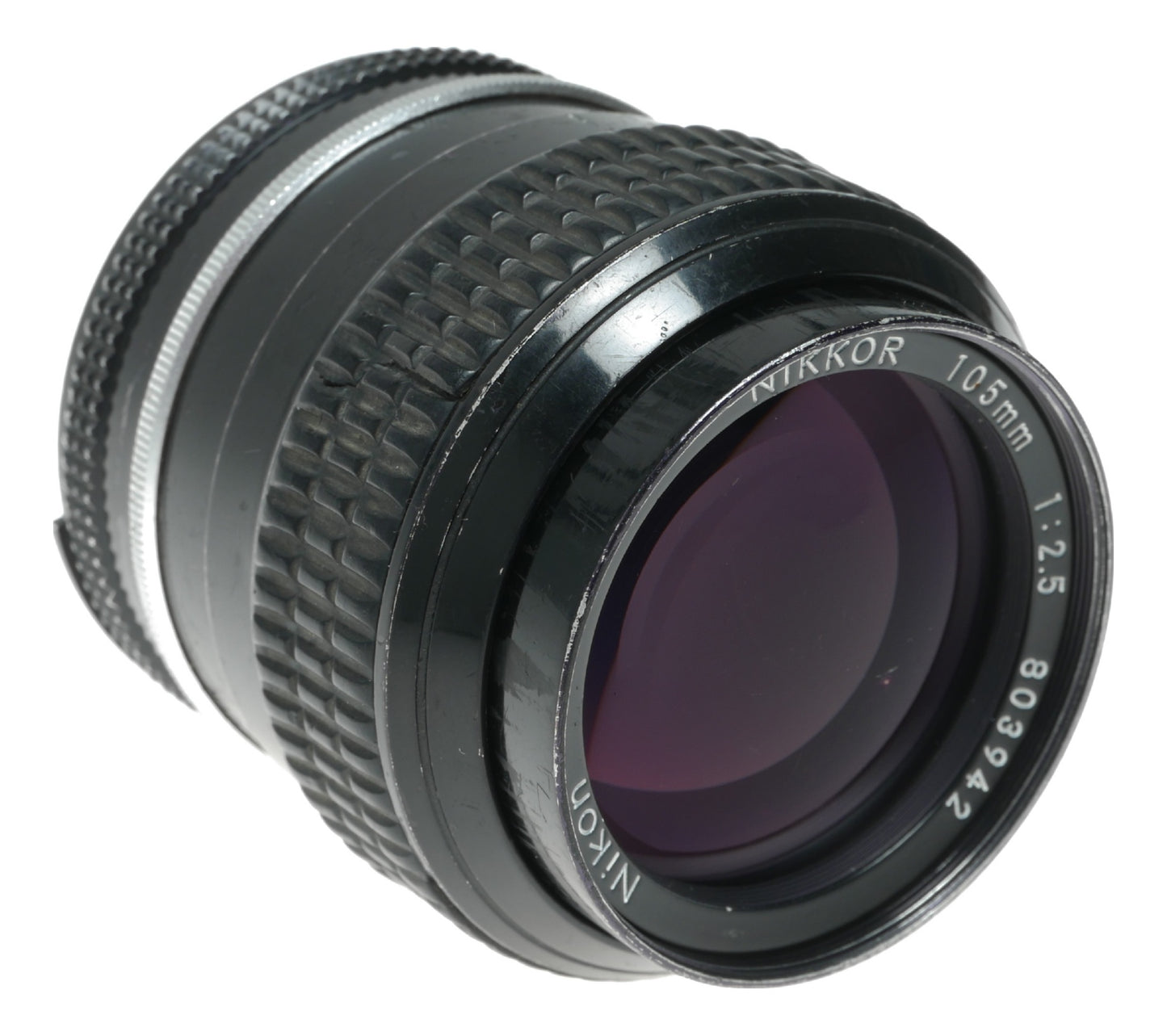 Nikon Nikkor 105mm f/2.5 Vintage Prime Lens Made in Japan - View 10