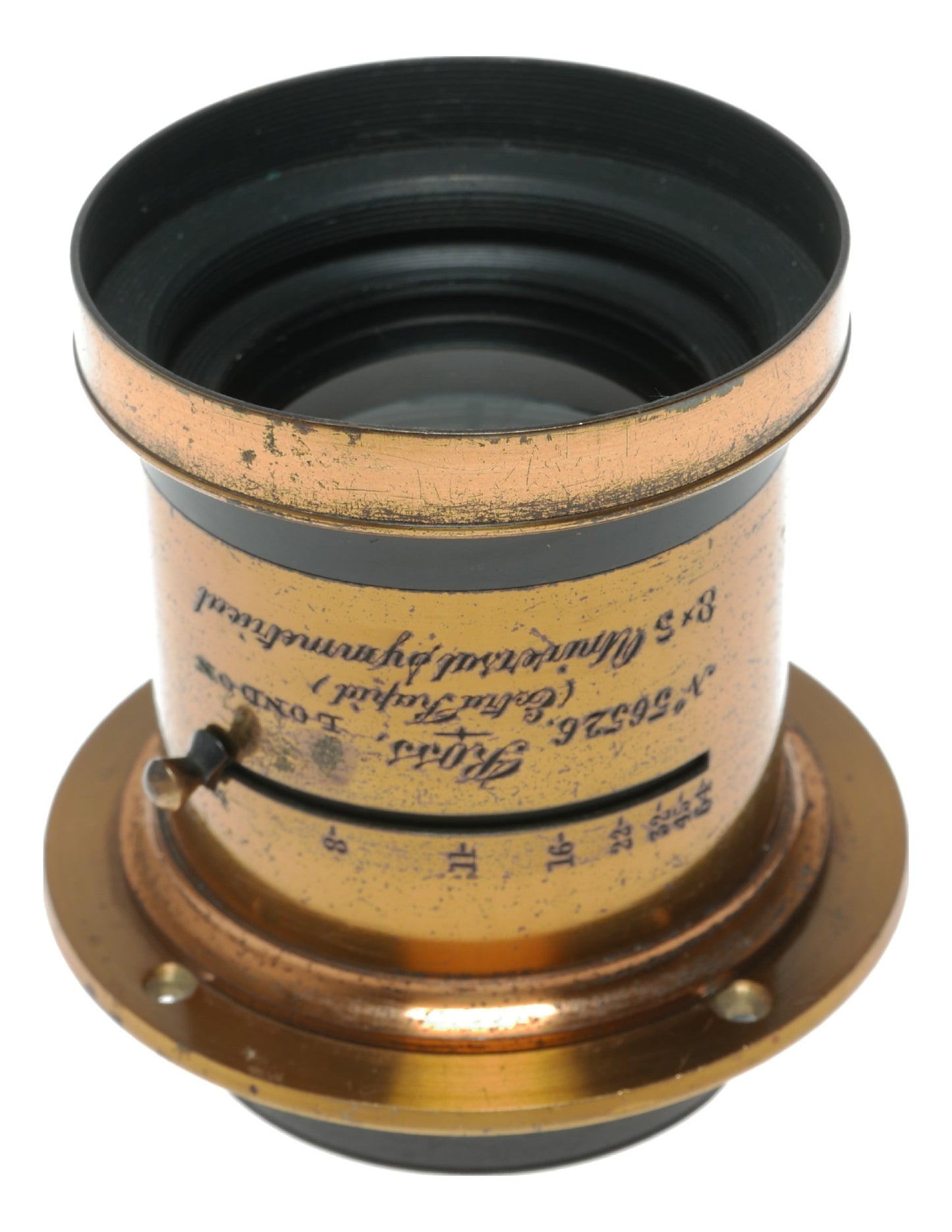 Dallmeyer Rapid Rectilinear Vintage Camera Lens 5x8 with f/8-f/45 Aperture - View 2