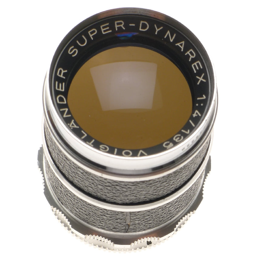 Voigtlander super-dynarex 1:4/135 telephoto prime lens caps keeper