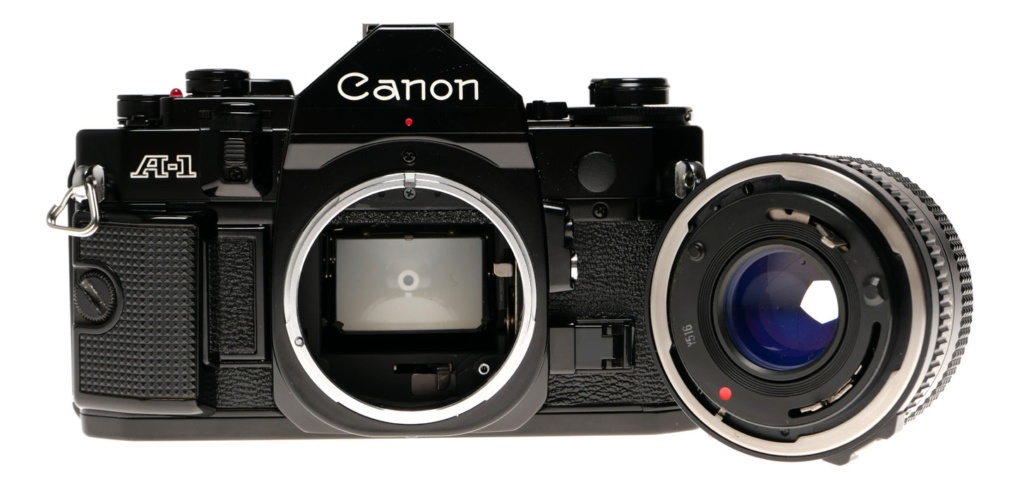 Canon A-1 35mm SLR Film Camera with FD 50mm f/1.8 Lens - View 9