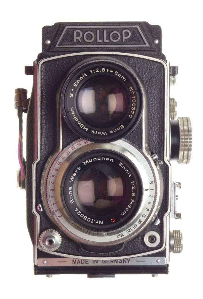 Lipca rollop automatic tlr film camera enna ennit 1:2.8 f=8cm coated lens