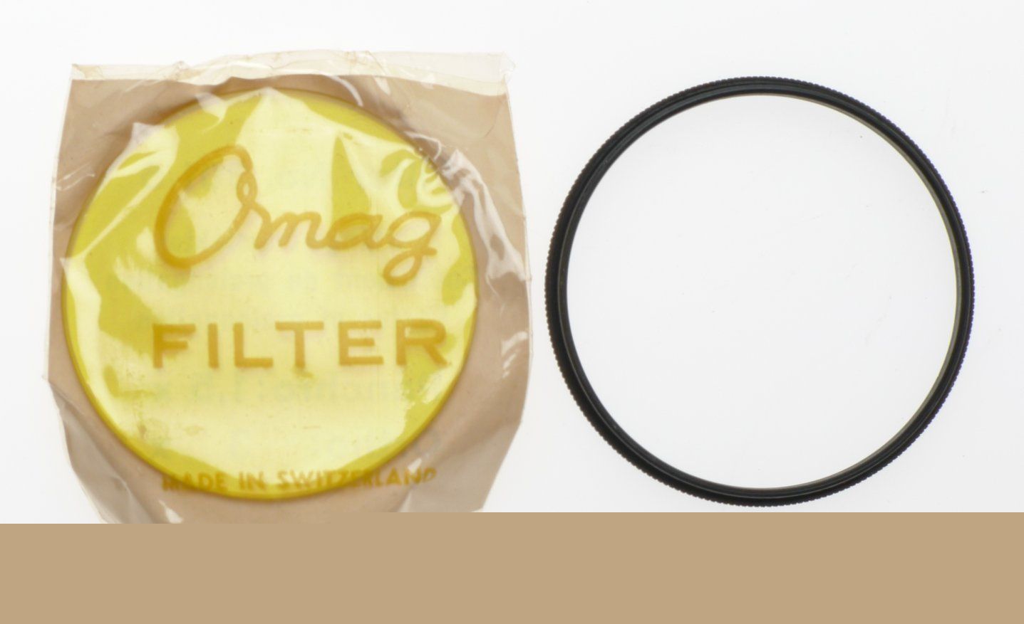 Omag switzerland yellow filter ring glass no.301/5 original packaging excellent