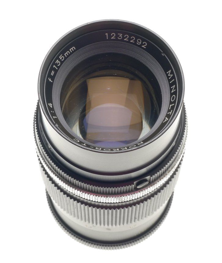 Minolta rokkor tc 1:4 f=135mm manual focus slr camera tele lens