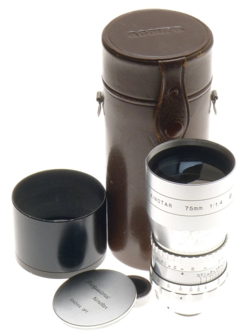 KINOTAR 75mm 1:1.4 PROFESSIONAL 16mm CINE LENS 1:1.4/75 MEGA RARE ICHIZUKA OPT.