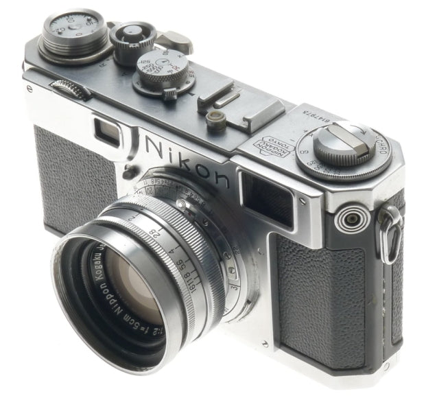 HALF CASE S2 NIKON RANGFINDER 35mm FILM CAMERA NIPPON KOGAKU NIKKOR H.C F2 f=5cm