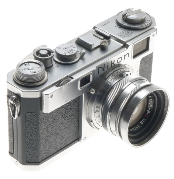 HALF CASE S2 NIKON RANGFINDER 35mm FILM CAMERA NIPPON KOGAKU NIKKOR H.C F2 f=5cm