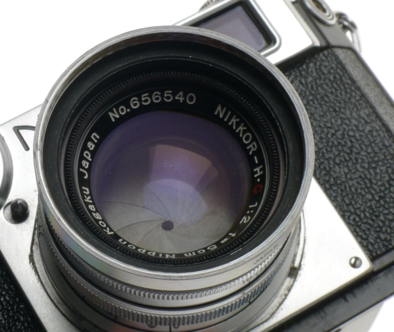 HALF CASE S2 NIKON RANGFINDER 35mm FILM CAMERA NIPPON KOGAKU NIKKOR H.C F2 f=5cm