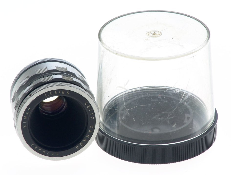 CANADA LEITZ ELMAR 1:3.5/65mm CHROME VISOFLEX LENS f=65mm WITH 16464 K MOUNT NR