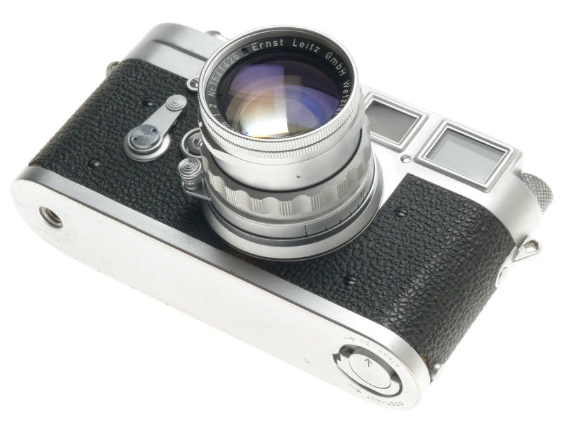 DS LEICA M3 FILM 35mm CAMERA WITH SERVICED SUMMICRON 1:2/50mm RIGID CHROME LENS